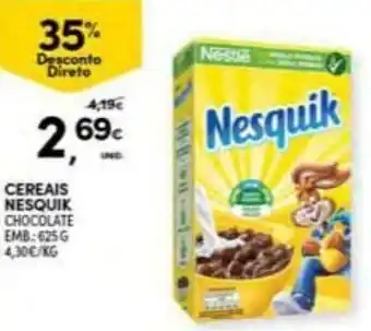 Continente Cereais Nesquick 625g promoção