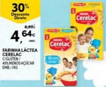 Continente Farinha Láctea Cerelac 1kg promoção