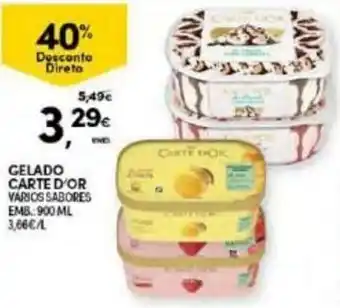 Continente Gelado Carte D'Or 900ml promoção