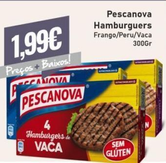 Belita Hambúrguer pescanova promoção