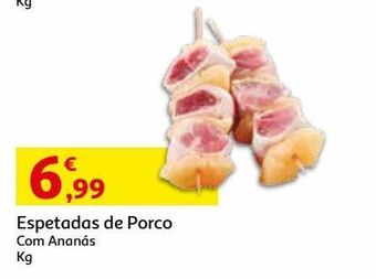 Auchan Espetadas:porco c/ananas promoção