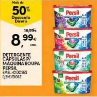 Continente Detergente Cápsulas P/ Máquina Roupa Persil 42 Doses promoção