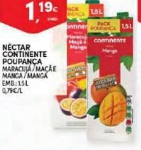Continente Néctar Continente Poupanca 1,5L promoção