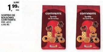 Continente Sortido de Bolachas Continente 400g promoção