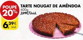 Pingo Doce Tarte Nougat de Amêndoa 600g promoção