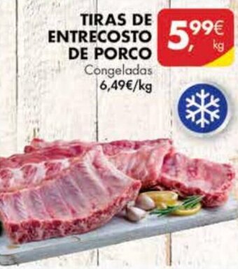 Pingo Doce Tiras de Entrecosto de Porco promoção
