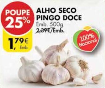 Pingo Doce Alho Seco Pingo Doce 500g promoção