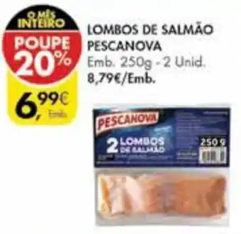 Pingo Doce Lombos de Salmão Pescanova 250g - 2 unid. promoção