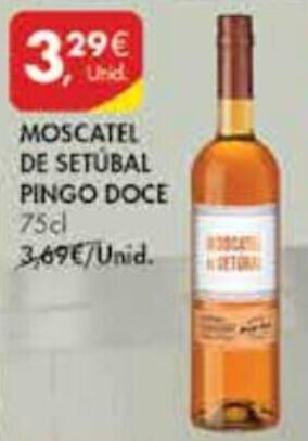 Pingo Doce Moscatel de Setúbal Pingo Doce 75cl promoção