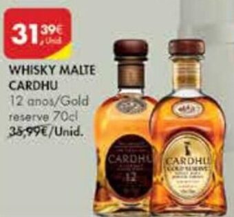 Pingo Doce Whisky Malte Cardhu 70cl promoção