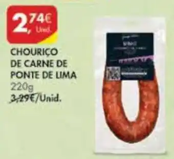 Pingo Doce Chouriço de Carne de Ponte de Lima 220g promoção