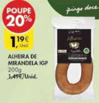 Pingo Doce Alheira de Mirandela IGP 200g promoção