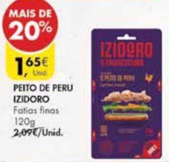 Pingo Doce Peito de Peru Izidoro 120g promoção