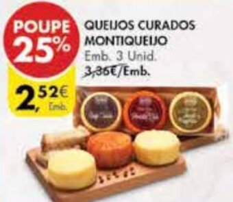 Pingo Doce Queijos Curados Montiqueijo 3 unid. promoção