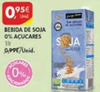 Pingo Doce Bebida de Soja 0% Açúcares 1lt promoção