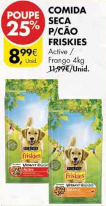 Pingo Doce Comida Seca p/Cão Friskies 4kg promoção