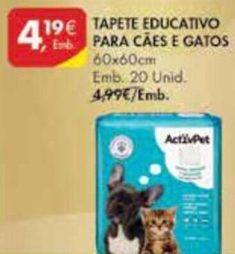Tapete Educativo para Cães e Gatos 60 x 60cm 20 unid.