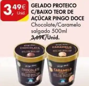 Pingo Doce Gelado Proteico C/Baixo Teor de Açúcar Pingo Doce 500ml promoção