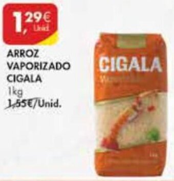 Pingo Doce Arroz Vaporizado Cigala 1kg promoção
