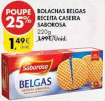 Pingo Doce Bolachas Belgas Receita Caseira Saborosa 220g promoção