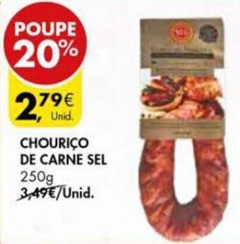 Pingo Doce Chouriço de Carne Sel 250g promoção