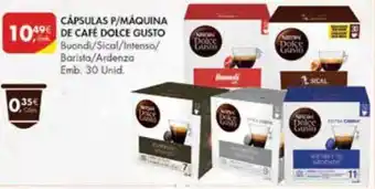 Pingo Doce Cápsulas p/Máquina de Café Dolce Gusto 30 unid. promoção