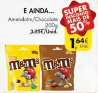 Pingo Doce M&M's Chocolate /Amendoim 200g promoção
