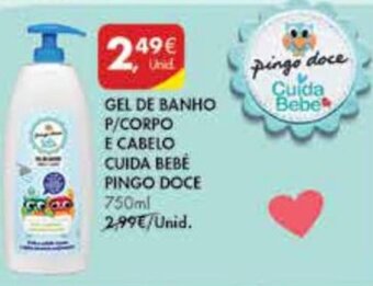Pingo Doce Gel de Banho p/Corpo e Cabelo Cuida Bebé Pingo Doce 750ml promoção
