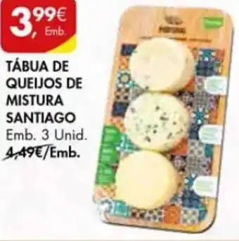 Pingo Doce Tábua de Queijos de Mistura Santiago 3 Unid promoção