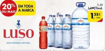 Pingo Doce Luso Agua Mineral Natural 5,4lt promoção
