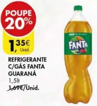 Pingo Doce Refrigerante C/Gás Fanta Guaraná 1,5lt promoção