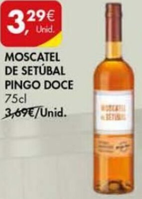 Pingo Doce Moscatel de Setúbal Pingo Doce 75cl promoção