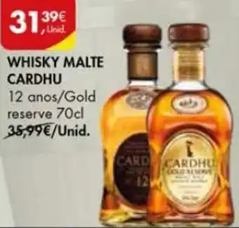 Pingo Doce Whisky Malte Cardhu 70cl promoção