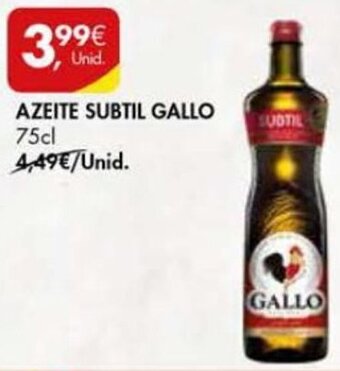 Pingo Doce Azeite Subtil Gallo 75cl promoção