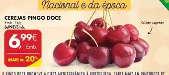 Pingo Doce Cerejas Pingo Doce 1kg promoção
