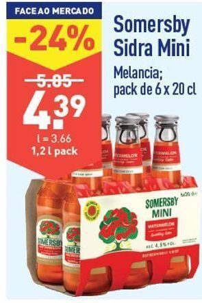 ALDI Sidra somersby promoção
