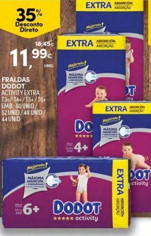 Continente Bom dia Fraldas dodot promoção