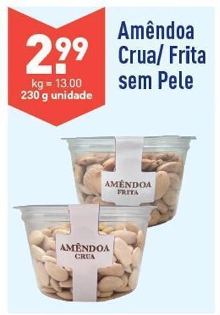 ALDI Amêndoas promoção