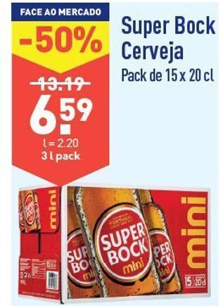 ALDI Cerveja super bock promoção