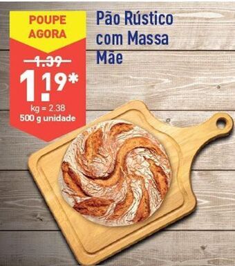ALDI Pão rústico promoção