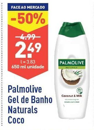 ALDI Gel de banho palmolive promoção
