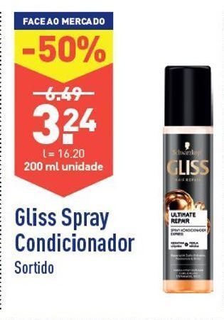 ALDI Produtos para o cabelo gliss promoção