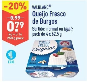 ALDI Queijo fresco promoção