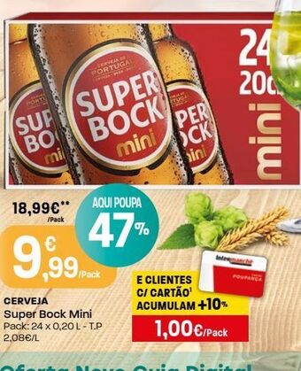 Intermarché Cerveja super bock promoção