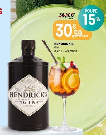 Intermarché Gin hendrick's promoção