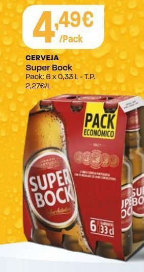 Intermarché Cerveja super bock promoção