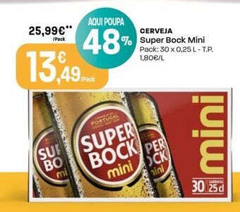Intermarché Cerveja super bock promoção