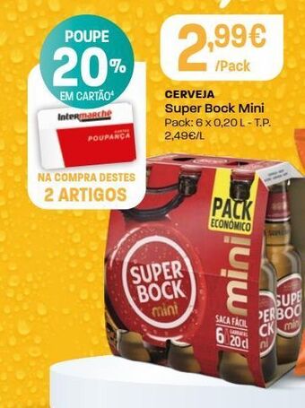 Intermarché Cerveja super bock promoção