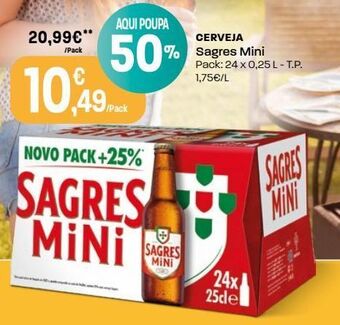 Intermarché Cerveja sagres mini promoção
