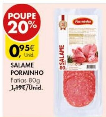 Pingo Doce Salame Porminho 80g promoção